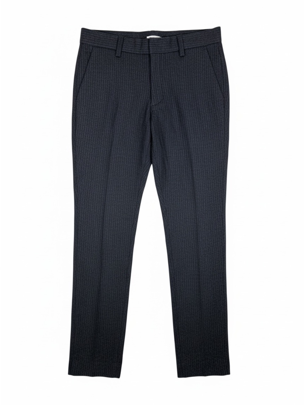 Zadig & Voltaire Designer Wool Blend Pinstripe Trousers Slim Tailored Size 36